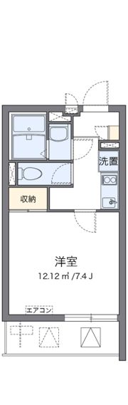 クレイノ荒川の間取り画像
