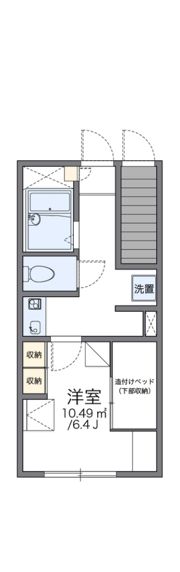 レオパレスハッピネスの間取り画像