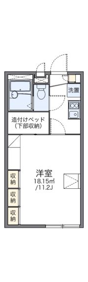 レオパレスサンシャイン Kの間取り画像