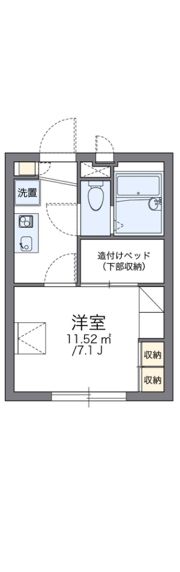 レオパレス紅葉の間取り画像