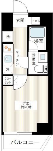 SQUARE CITY TSURUMI RIVERSIDEの間取り画像