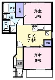 T＆Tレジデンス牛浜の間取り画像