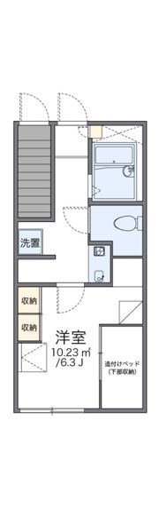 レオパレスライブリィスターIIの間取り画像