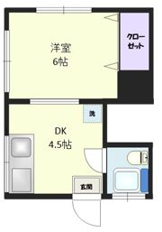 コーポ平野の間取り画像