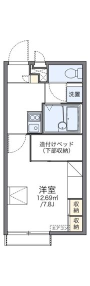 レオパレスグランドヒルズの間取り画像