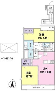 オーチャードIIの間取り画像