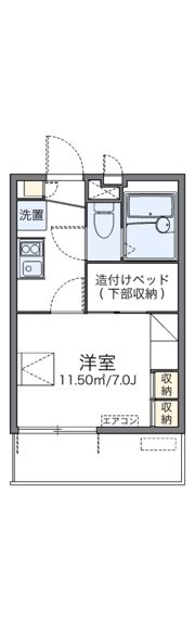 レオパレスJIZOの間取り画像
