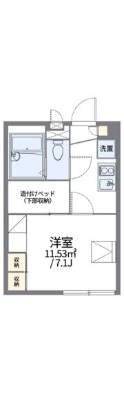 レオパレスピアネータの間取り画像