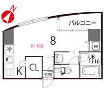 フォルトゥーナ中野の間取り画像