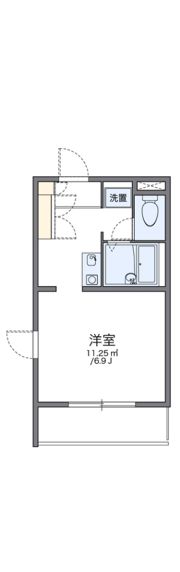 レオパレスシェル都の間取り画像