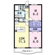 リズ センティア Bの間取り画像