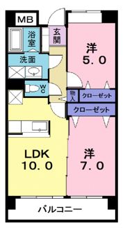 エレガント コンドミニアムの間取り画像