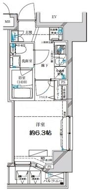 ディアレイシャス横浜WESTの間取り画像