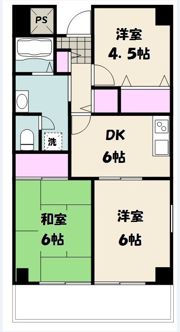 トップアイランドコーポの間取り画像