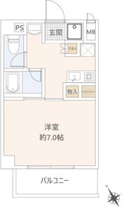三沢NKマンションの間取り画像