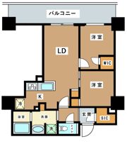 プラウドタワー平井の間取り画像
