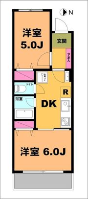 月村マンションNo.3の間取り画像