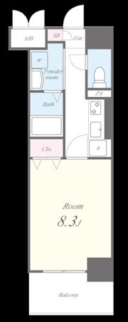 ランエージ新御徒町の間取り画像