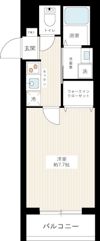 ハーモニーレジデンス東京サウスゲートの間取り画像