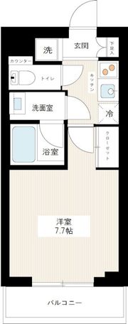 MAXIV小竹向原の間取り画像