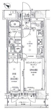 オープンレジデンシア代々木の間取り画像