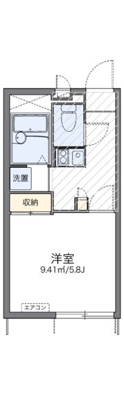 レオパレススペーシア 東池袋の間取り画像
