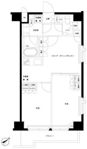 ルーブル五反野弐番館の間取り画像