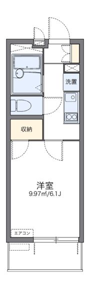 レオパレスラッキーの間取り画像
