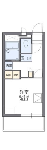 レオパレスオーロラの間取り画像