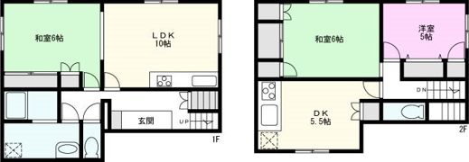 川口市朝日一丁目戸建ての間取り画像