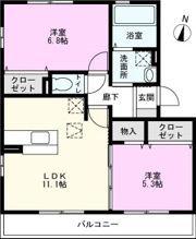 メゾンドソレイユDの間取り画像