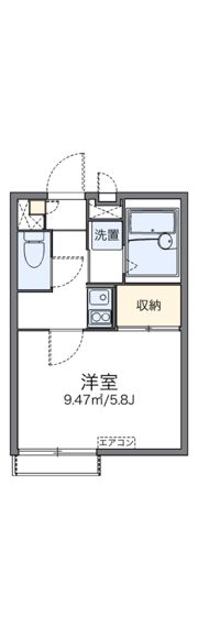 レオパレスヤングヴィラ坂上の間取り画像