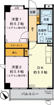 サンリーフ保土ヶ谷の間取り画像