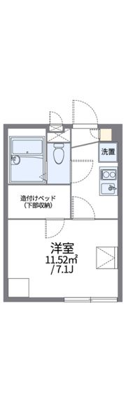 レオパレスLa Graziaの間取り画像