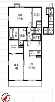 クレストガーデンの間取り画像