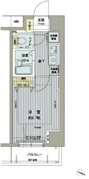 メインステージ西新宿の間取り画像