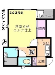 ボンシャンスの間取り画像