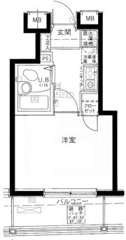 メインステージ大森駅前の間取り画像