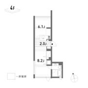apartment nonetの間取り画像