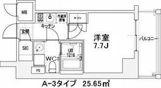 エスティメゾン王子の間取り画像