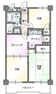 リバーフロントヤシマの間取り画像