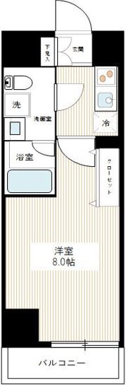 MA－RO SENJU CREST TAPPの間取り画像