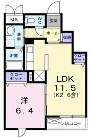 オーシャン幸 NCの間取り画像