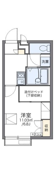 レオパレスLotus坂下の間取り画像