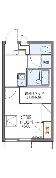 レオパレスLotus坂下の間取り画像