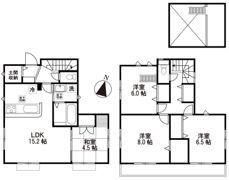 SHUKURA練馬区関町東2号棟の間取り画像