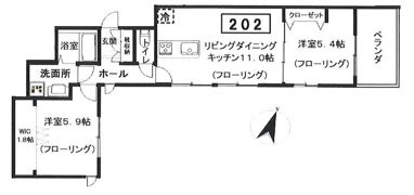 クラインヴァルト駒沢の間取り画像