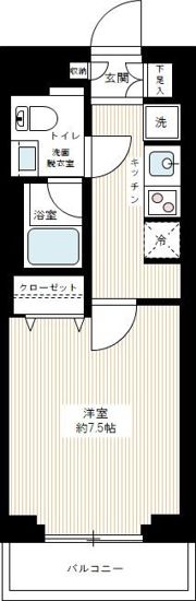 AZEST亀戸IIの間取り画像