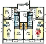 Beleo 上砂の間取り画像