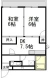 蕨平和マンションの間取り画像